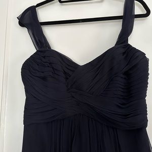 Amsale size 12 bridesmaid dress, navy.